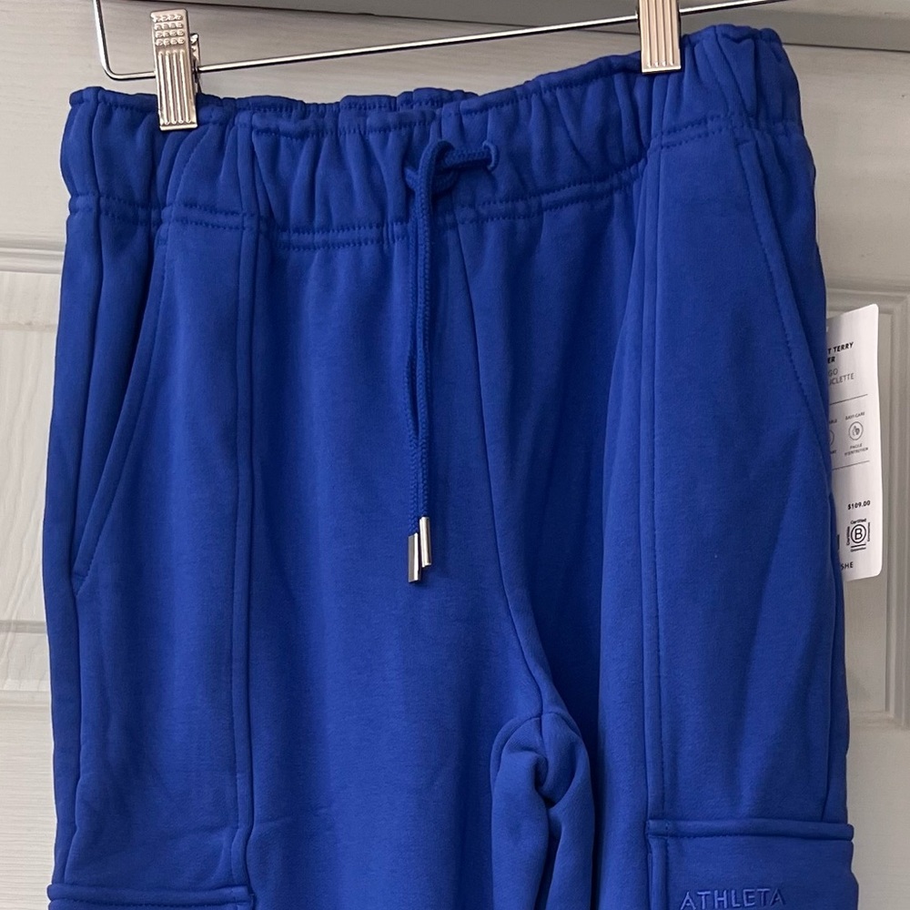 Athleta Royal Blue Heavy Weight Terry Cargo Joggers 
Sz XXS 
Casual/ gym - Picture 4 of 6